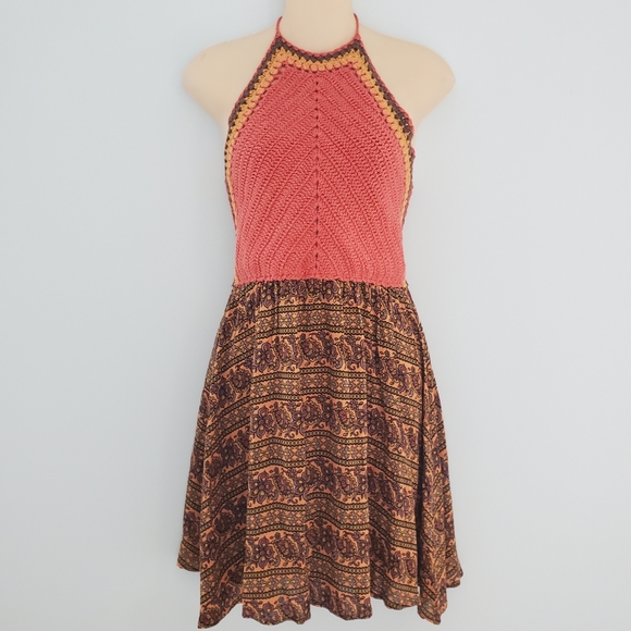 American Rag Dresses & Skirts - American Rag Columbus Crochet Halter Dress